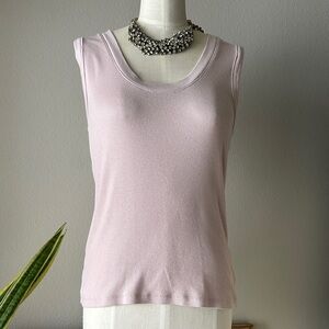 a new day Light Purple Lavender Sleeveless Tank Top Scoop Neck Layering Piece M